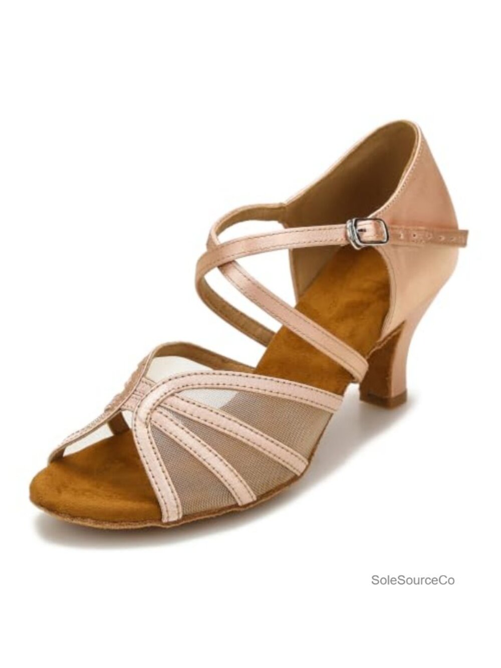 Women's Ballroom Latin Dance Shoes 2.5in Heel Satin PU
